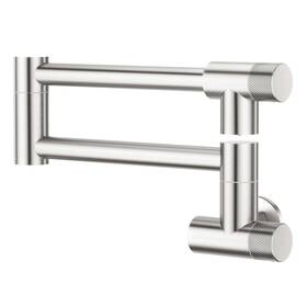 109392bn1 Aktines Pot Filler Faucet Wall Mount Folding Kitchen Stainless Steel Brushed