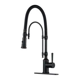Al-1a55rb Aleasha Single Handle Pull Down Sprayer Kitchen Faucet In Oil Rubbed Bronze