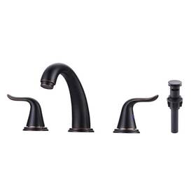 Al-2c13rb Aleasha 8 Inch Widespread Double Handle Bathroom Faucet In Oil Rubbed Bronze
