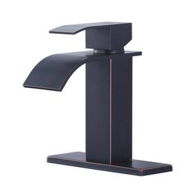 Al-2c60rb Aleasha Centerset Bathroom Faucets 4.2 Inch High Arc Single Handle Valve Bronze