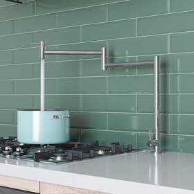 Ab5018-pss Alfi Brand 811413022790 Pot Filler 20 Inch L X 15 H Polished Stainless Steel