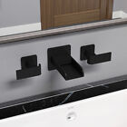 Ab1796-bm Alfi Brand Black Matte Widespread Wall Mounted Modern Waterfall