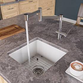 Ab2038-pss Alfi Brand Single-handle Standard Kitchen Faucet In Polished Stainless Steel
