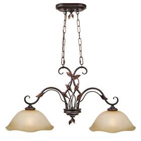 Fym8392a-3 Allen Roth Eastview 2-light Dark Oil-rubbed Bronze Traditional Kitchen Island