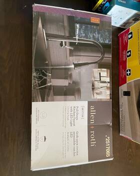 2517065 Allen Roth Bryton Pull-down Kitchen Faucet With Led Light Chrome Finish W