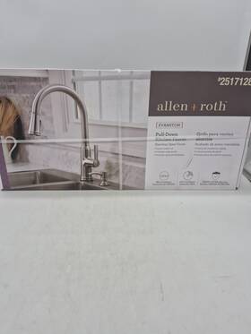 2517128 Allen Roth Roth-kitchen Faucet-new-evanston Pull-down Stainless Steel Single Handle