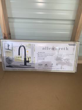 67894w-117001 Allen Roth Harlow Matte Black Single Handle Pull-down Faucet 5505651