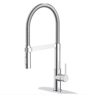 Fp1b4207cp Allen Roth Rhys Chrome 1-handle Deck-mount Pre-rinse Handle Kitchen Faucet-new