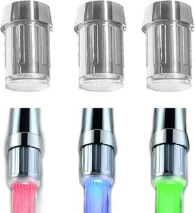 Alovexiong 445057823852 3 Pack 3-color Led Water Faucet Temperature Sensor - Fancy Gradient Thermal Dete