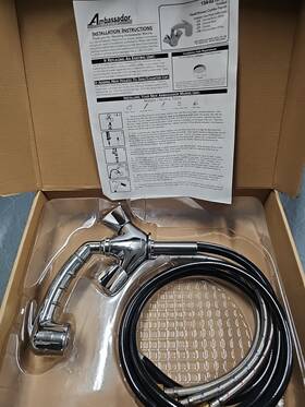 134-0213-cp Ambassador Marine Shower/head Combo Faucet Trinidad Chrome Sprayer