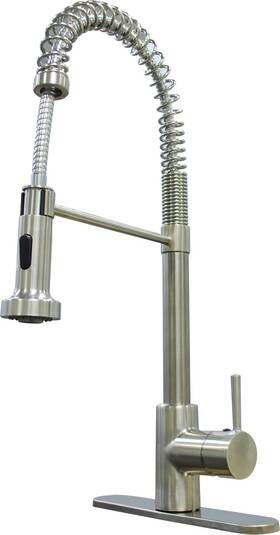 Sp5000n-a American Brass - Coiled Spr Faucet Sgle Brsh Nckel