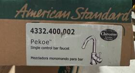 4332.400.002 American Standard 4332400.002 Pekoe Bar Faucet Chrome - New In Box