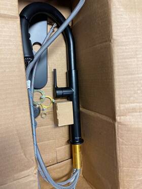 4803300.243 American Standard Studio S Matte Black Pull Down Kitchen Faucet