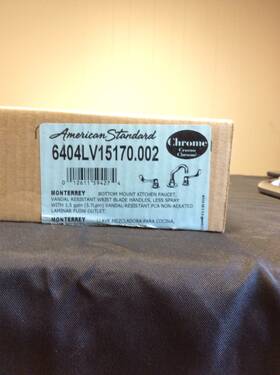6404lv15170.002 American Standard 6404lv15170002 Kitchen Faucet Wrist Bladed Handles Chrome E8