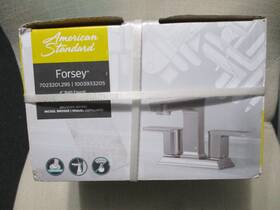 7023201.295 American Standard Forsey 4 Inch Centerset 2-handle Bathroom Faucet New