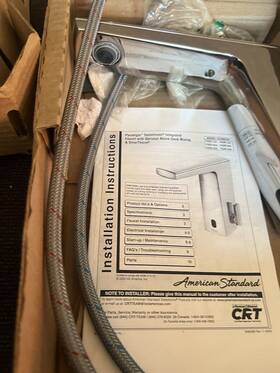 702b105.002 American Standard Kitchen Sink Faucet Chrome Paradigm Selectronic
