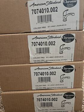 7074010.002 American Standard Chrome Colony Pro Single Handle Kitchen Faucet