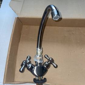 7191-142 American Standard Am Heritage Amarilis Gooseneck Faucet Cross Handles Nos Read