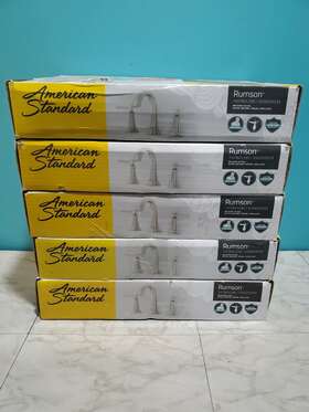 7417801.295 American Standard Rumson 8 Inch Widespread 2handle Bathroom Faucet Brushed Nickel