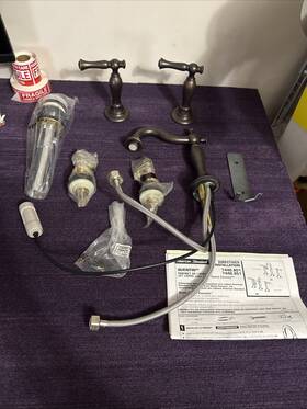 American Standard 7440851.224 Quentin 8 Inch Widespread Bathroom Faucet . New