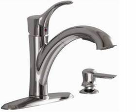 9015.101.002 American Standard Mesa Kitchen Faucet With Pull-out Spray Soap Dispenser Chrome -