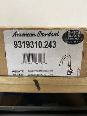 9319310.243 American Standard Renate 1.5 Gpm Pull Down Kitchen Faucet - Matte Black