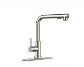 1010375534 Androme Single Handle Pull Down Sprayer Kitchen Faucet With Out Spray Wand