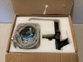 H4703-281371 Angelique Lepo Matte Black Pull Down Kitchen Sink Faucet