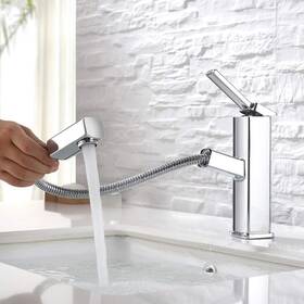 Anxi Yutian Keyanglong Plumbing Manufacturing Co. Ltd 313051852826 Kaiying Bathroom Sink Faucet With Pull Out Sprayer Single Handle Basin Mixer Ta