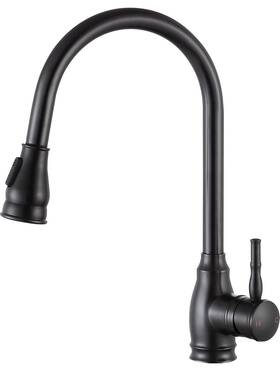 Anzzi 191042017948 Tulip Single-handle Pull-out Sprayer Kitchen Faucet In Oil Rubbed Bronze