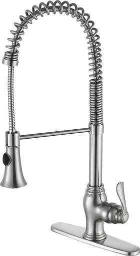 Kf-az209bn Anzzi Bastion Single Handle Standard Kitchen Faucet In Brushed Nickel