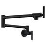 Kf-az258bkm Anzzi Pot Filler 24-inch Wall Mounted 360 Range Braccia Series Matte Black
