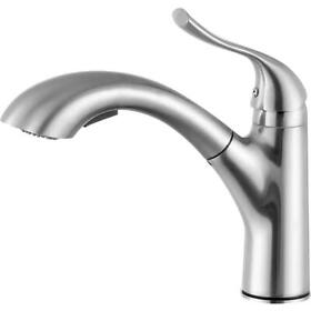 Kf-az205bn Anzzi Standard Kitchen Faucet Single Handle Stain-resistant Brass Brushed Nickel