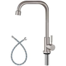 Aolemi 741663661961 Cold Only Water Kitchen Faucet Commercial Bar Tap Single Lever Handle 304 Sta