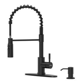 163-mb Appaso Black Kitchen Faucet With Pull Down Sprayer Tall Commercial Spring Ki