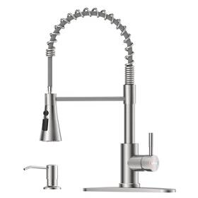 Appaso 723980553907 Kitchen Faucet With Soap Dispenser 18ftft Tall High Arc Spring Sink Si