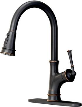 Aps133orb Appaso Oil Rubbed Bronze Kitchen Faucet With Pull Down Sprayer Antique Singl