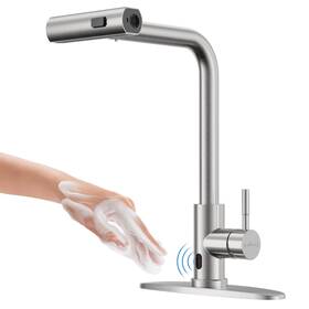 Aps137-04 Appaso Touchless Kitchen Faucet With Pull Down Sprayer Waterfall Motion Sensor Kitc