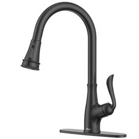 Aps148mb Appaso Matte Black Kitchen Faucet With Pull Down Sprayer High