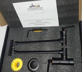 Aps196orb Appaso Modern Kitchen Pot Filler Faucet Wall Mount