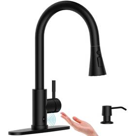 Aps2008 Appaso Touchless Kitchen Faucet Matte Black Hands Free Sink With Soa