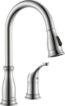 Aps204-orb  Appaso 2 Hole Kitchen Faucet With Pull Down Sprayer Stainless Steel Brushed Nickel