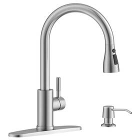 Aps231-cp Appaso Kitchen Faucet With Soap Dispenser Pull Down Sprayer