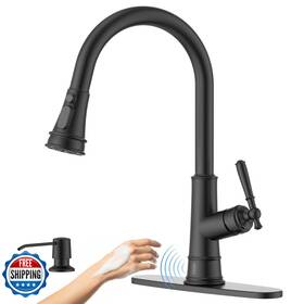 B0fvlyw2r3 Appaso Touchless Kitchen Faucet Matte Black Pull Down Sprayer Motion Sensor