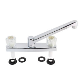 1551010 Aqua Plumb Two Handle Plastic Kitchen Faucet