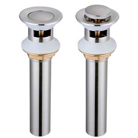 Aquaterior 657258070103 Bathroom Pop Up Drain For 36-59mm Vessel Sink Hole Bn Overflow 2 Pcs