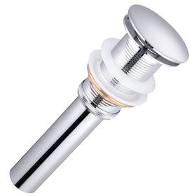 81drn003-brs40-chr Aquaterior 1 5/8 Inch Bathroom Pop Up Drain Vessel Sinks Solid Brass Polished Chrome