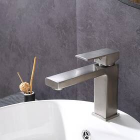 81fh1014-4-5-bn Aquaterior Bathroom Faucet To Vessel Sink Basin Mixer Tap Brushed Nickel Aqt0029