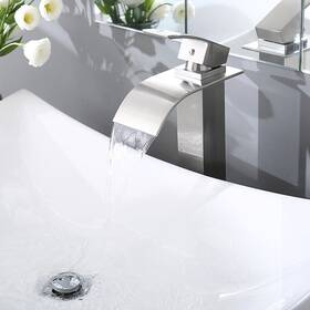 81fh1015-h36-bn Aquaterior Bathroom Faucet To Vessel Sink Basin Mixer Tap Brushed Nickel Aqt0032