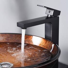 81fh1026-h45t-orb Aquaterior Wholesale 10 Inch Bathroom Sink Faucet Vanity Basin Square Mixer Tap Single Handle